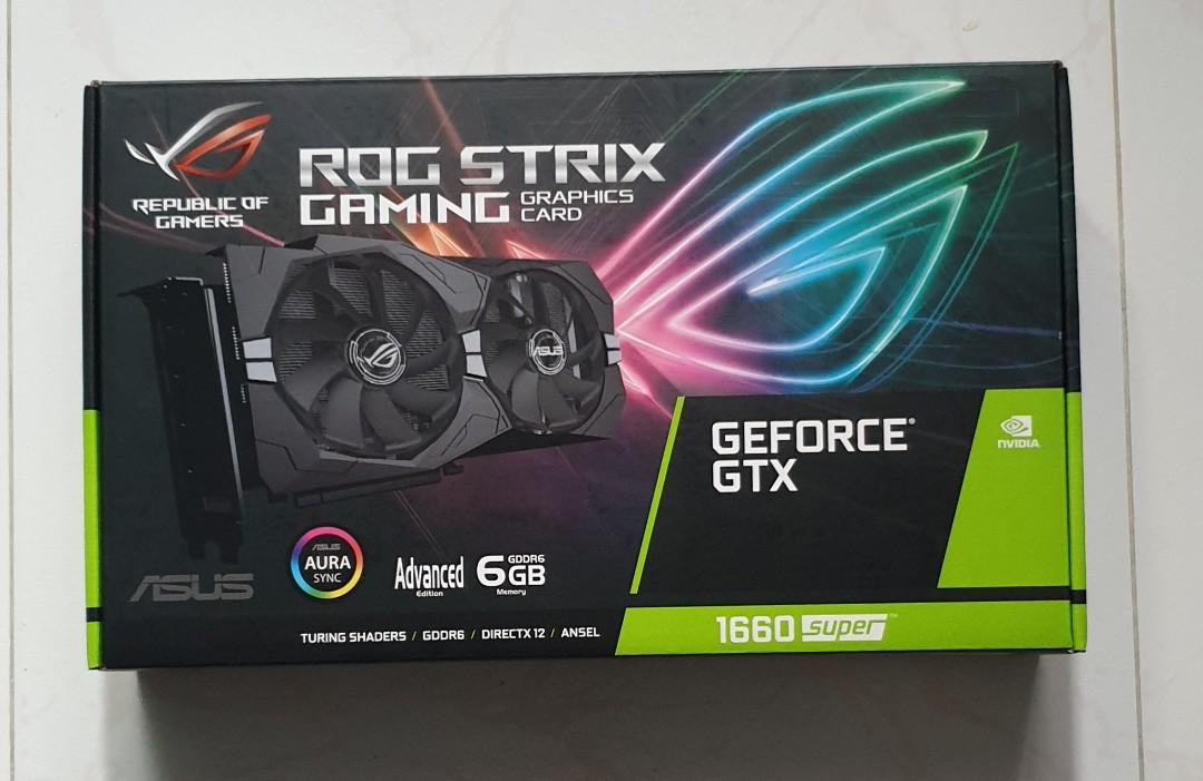 Asus Rog Strix Gtx 1660 Super Advanced Electronics Computer Parts Accessories On Carousell Asus Rog Strix Gtx 1660 Super Advanced Electronics Computer Parts Accessories On Carousell