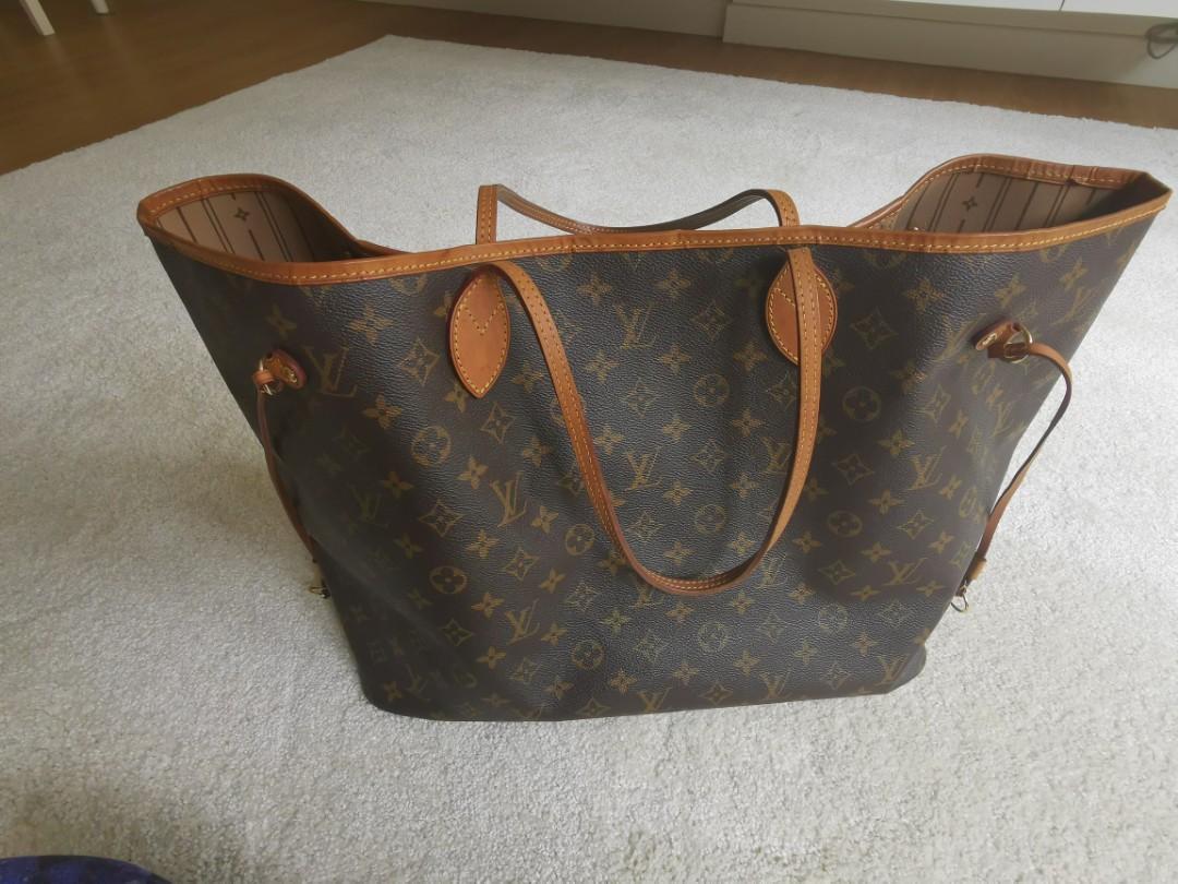 AUTHENTIC Louis Vuitton Neverfull MM receipt back from bagspa casual work  bag, Luxury, Bags & Wallets on Carousell