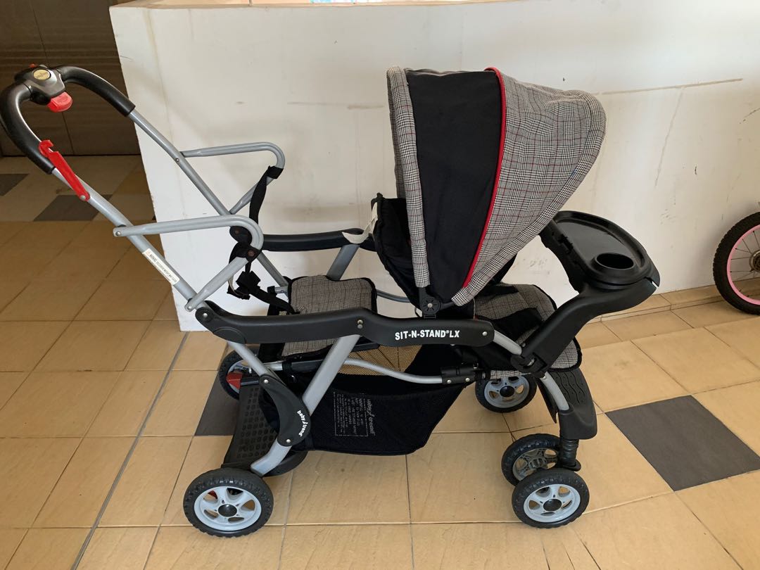 big wheel double stroller