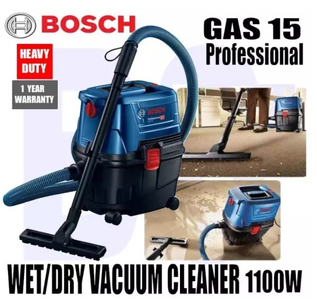 BOSCH Wet & Dry Vacuum Cleaner. GAS 15 Professional. BOSCH GAS15., TV
