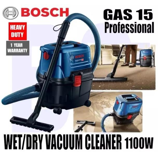 BOSCH Wet & Dry Vacuum Cleaner (GAS 15), TV & Home Appliances, Vacuum