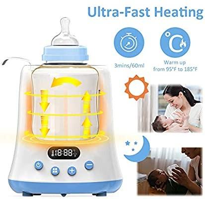 bottle warmer with timer