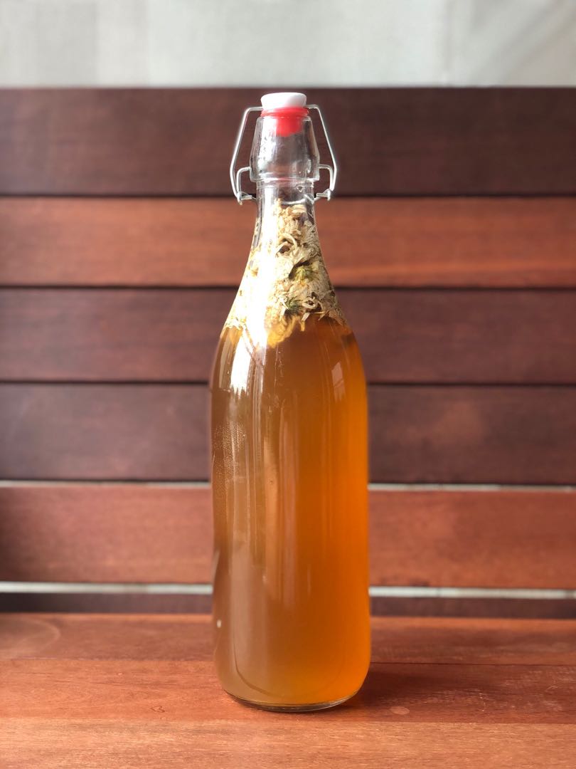 Chrysanthemum Cream Soda kombucha, Food & Drinks, Beverages on Carousell