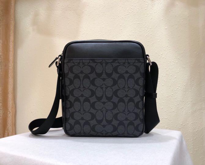coach mens leather Sling Bag crossbody logo handbag, Luxury, Bags ...