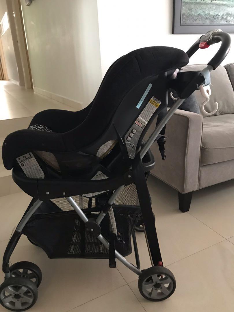 Cosco Scenera car seat with Snap n Go stroller, Babies & Kids, Going