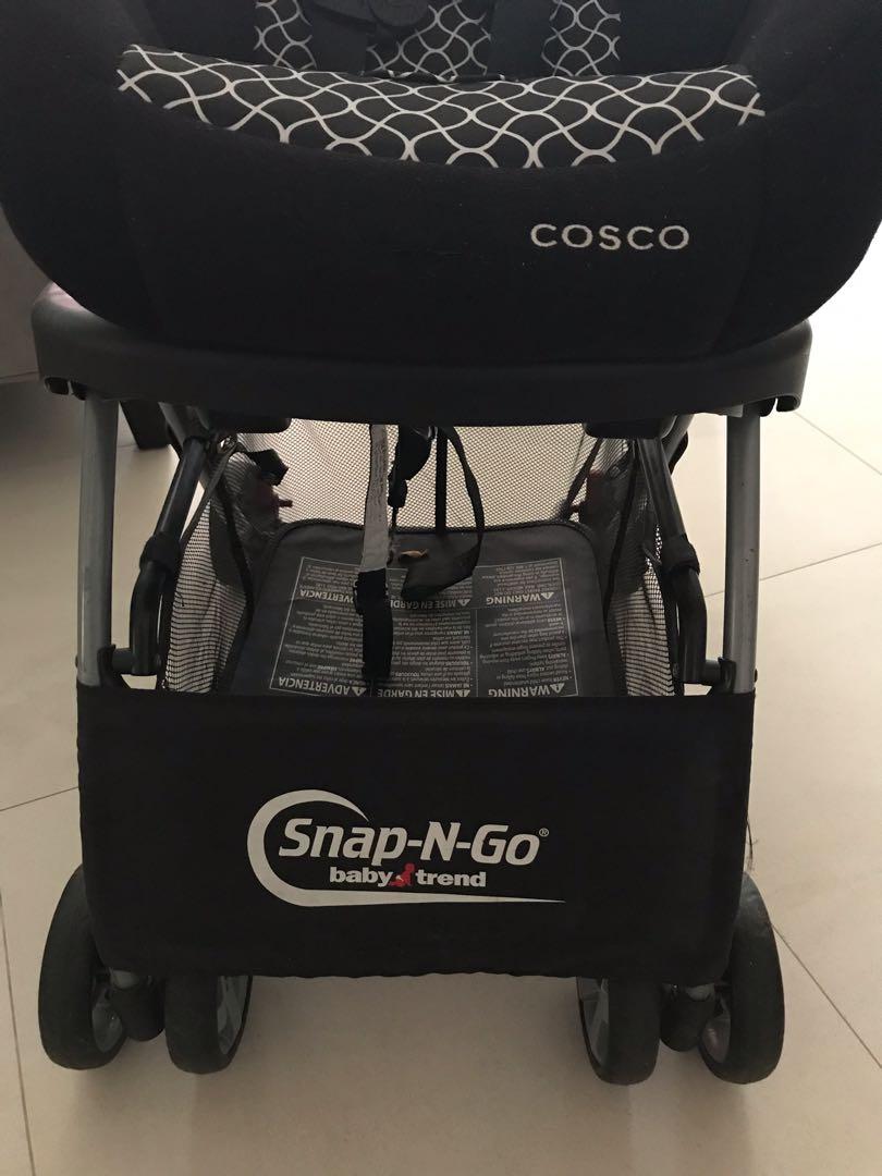 Cosco Scenera car seat with Snap n Go stroller, Babies & Kids, Going