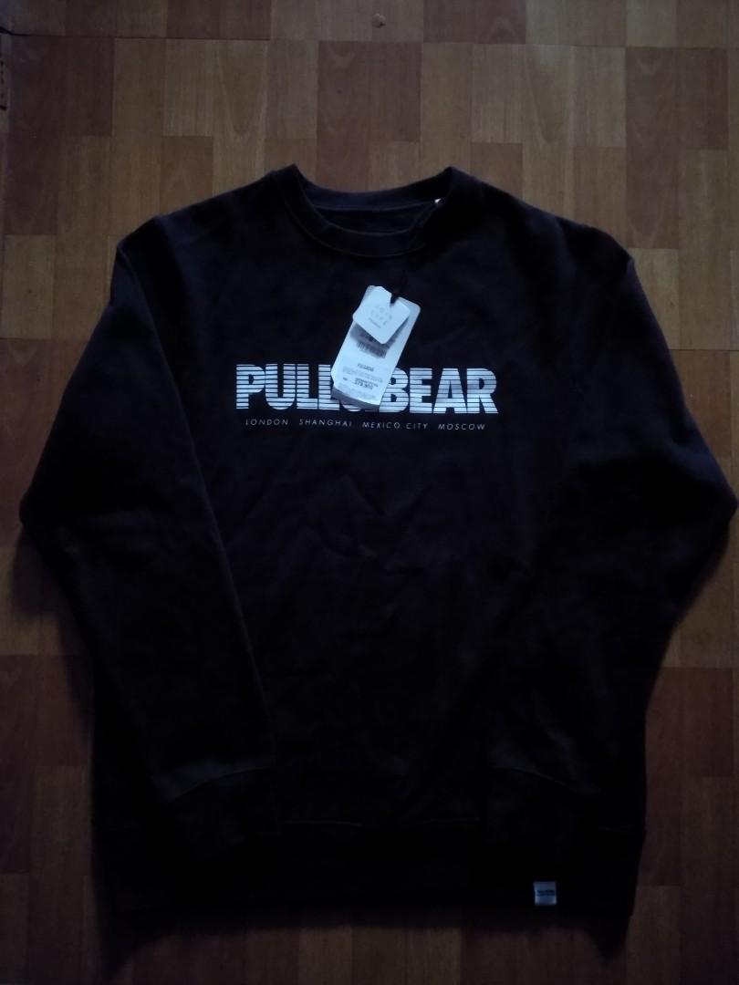 Crewneck Pull Bear Original Colour Black Size S
