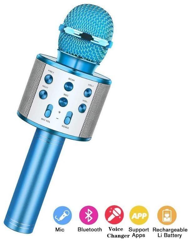 Cosy Life Wireless Karaoke Microphone for Kids,Portable Kids Bluetooth Microphone Singing Karaoke Machine with Speaker Wireless Echo Voice Recording,Top Presents Toys for Home,Party 