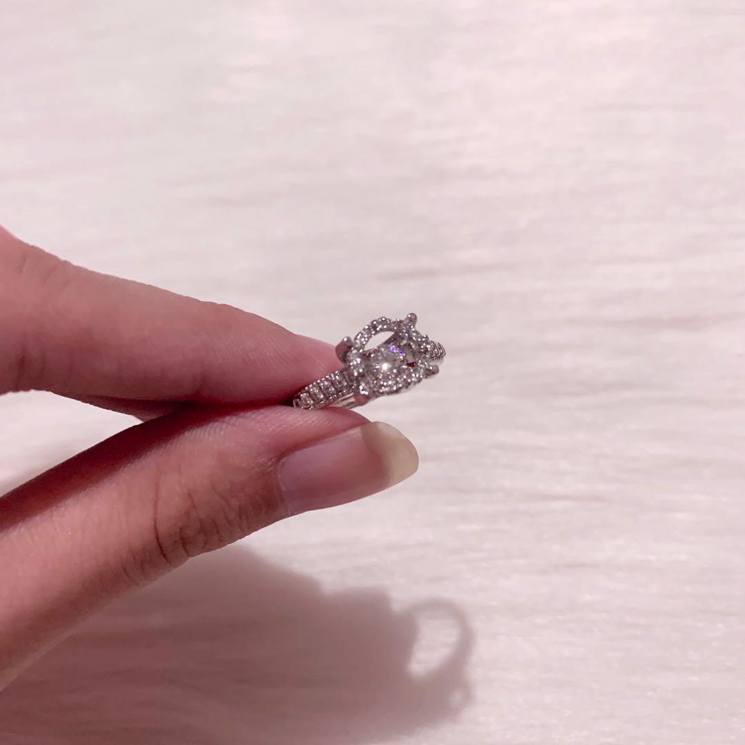 Dancing Diamond Cubic Zirconia 17 Mm Ring Women S Fashion Jewellery Rings On Carousell