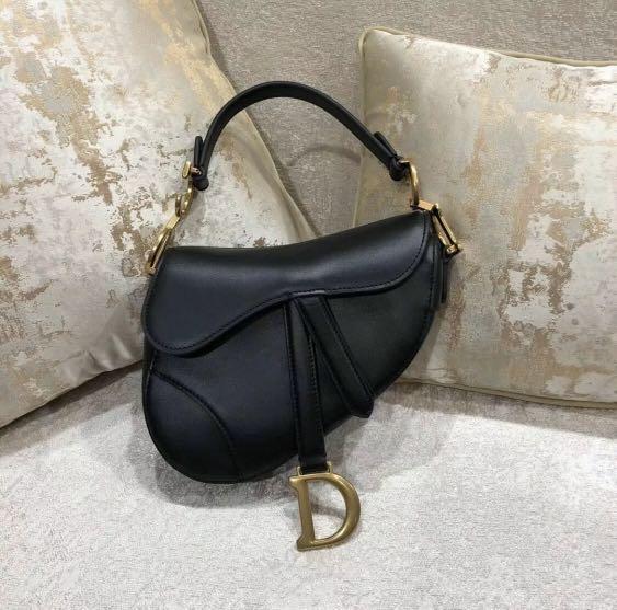 Dior saddle 2024 bag mini black