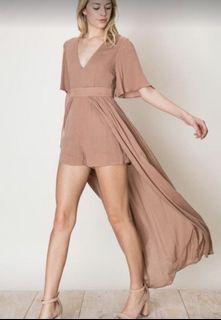 Dusty Blush Romper Dress