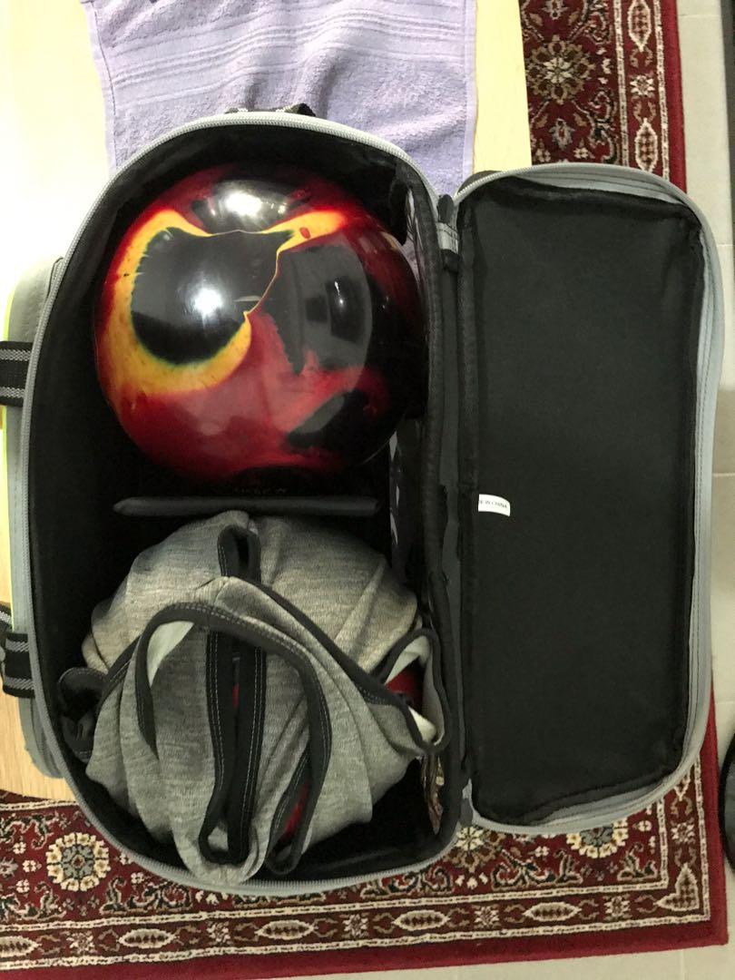 *URGENT SALES* Full set Rh reactive Bowling Ball 15lb with 2 ball bag