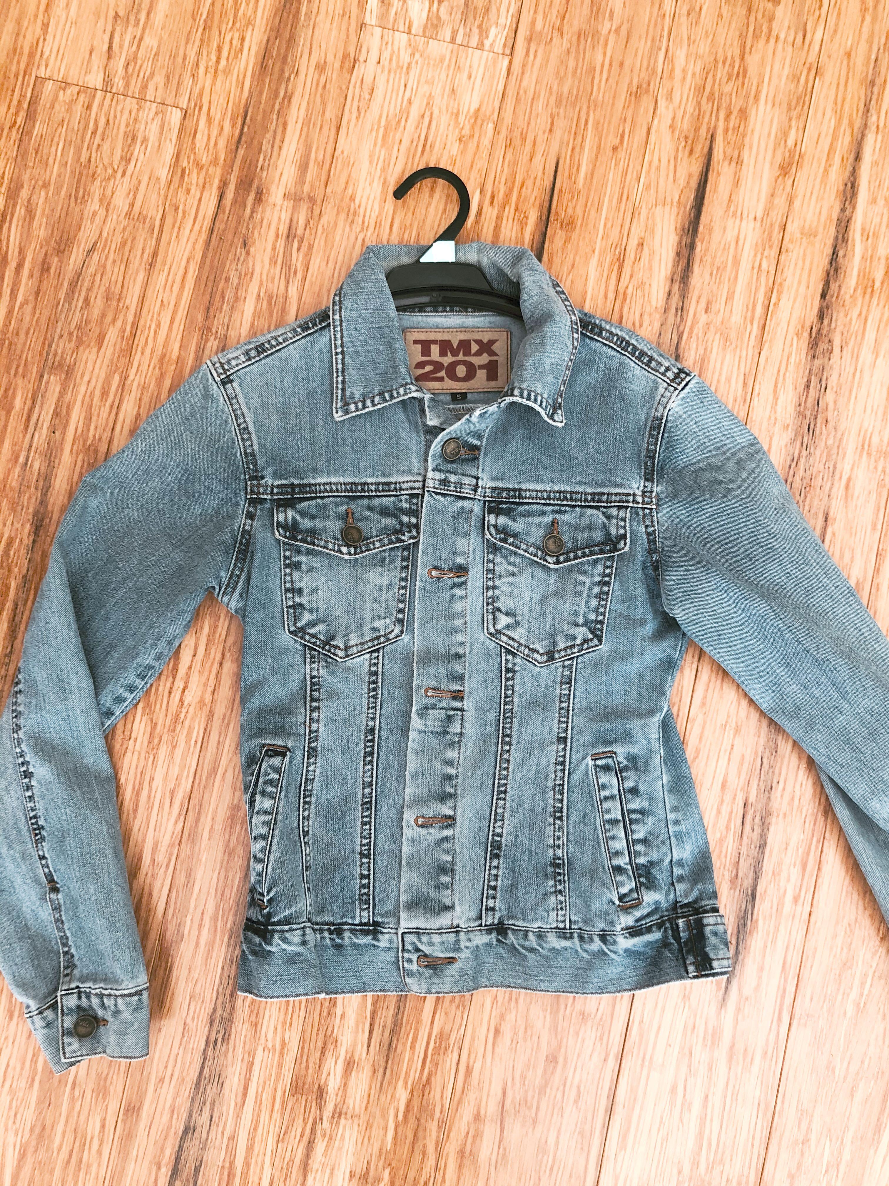 genuine denim jacket, Women's Fashion 