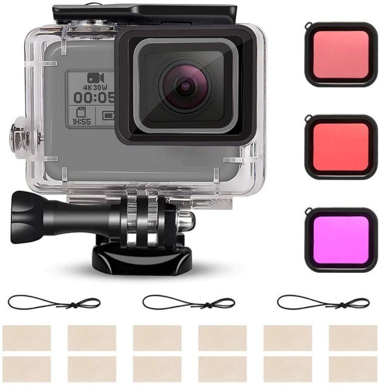 Gopro Hero07 Hd2018 6 5 Waterproof Case Kit For Gopro Hero 7 Black 6 5 Kitway Waterproof Case Diving Protective Shell 3 Pack Filter Anti Fog Insert Bracket Accessories Photography Video Equipment On Carousell
