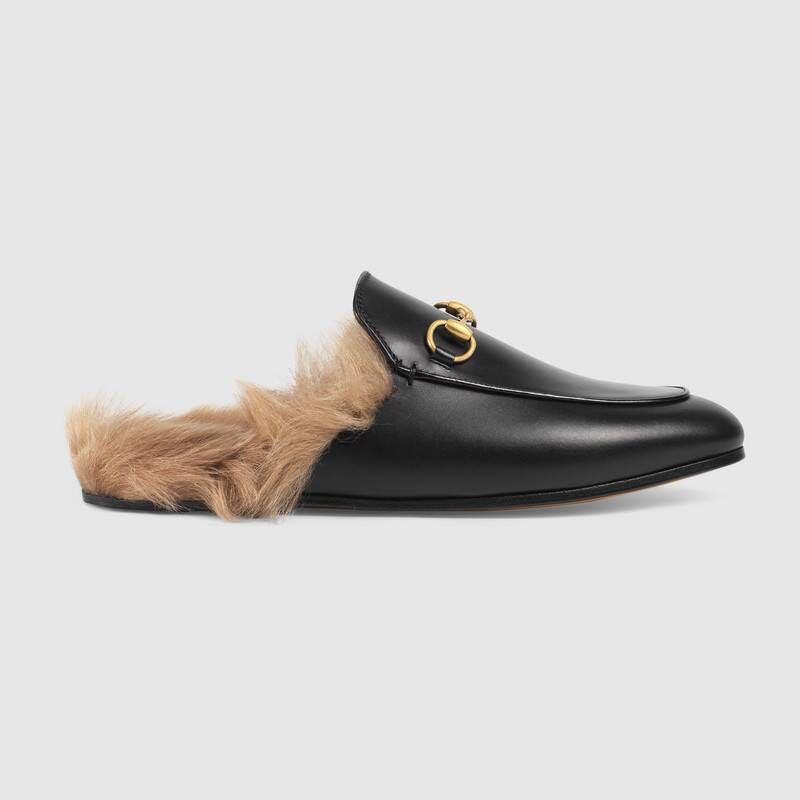 Gucci fur flip flops discount