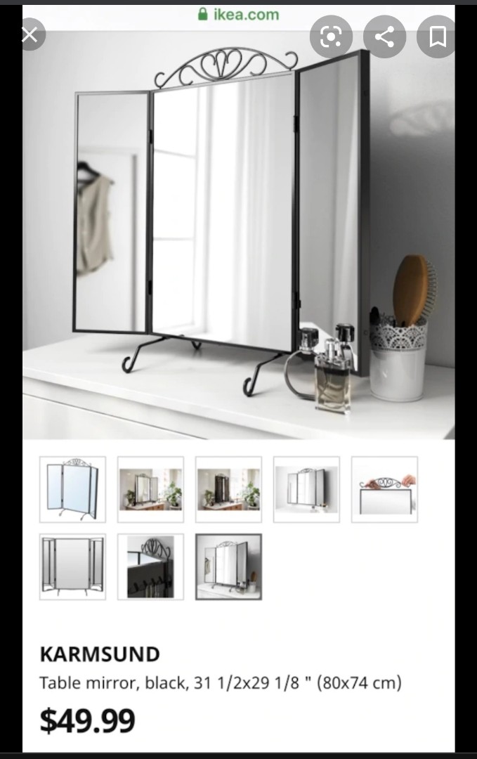 Ikea 3fold Mirror Furniture Others On Carousell