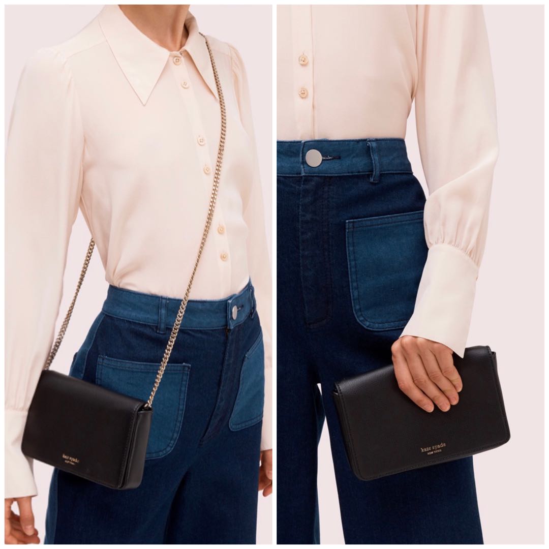 Sylvia leather wallet on a chain top