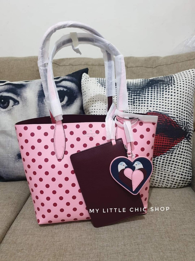 Arch love birds deals small reversible tote