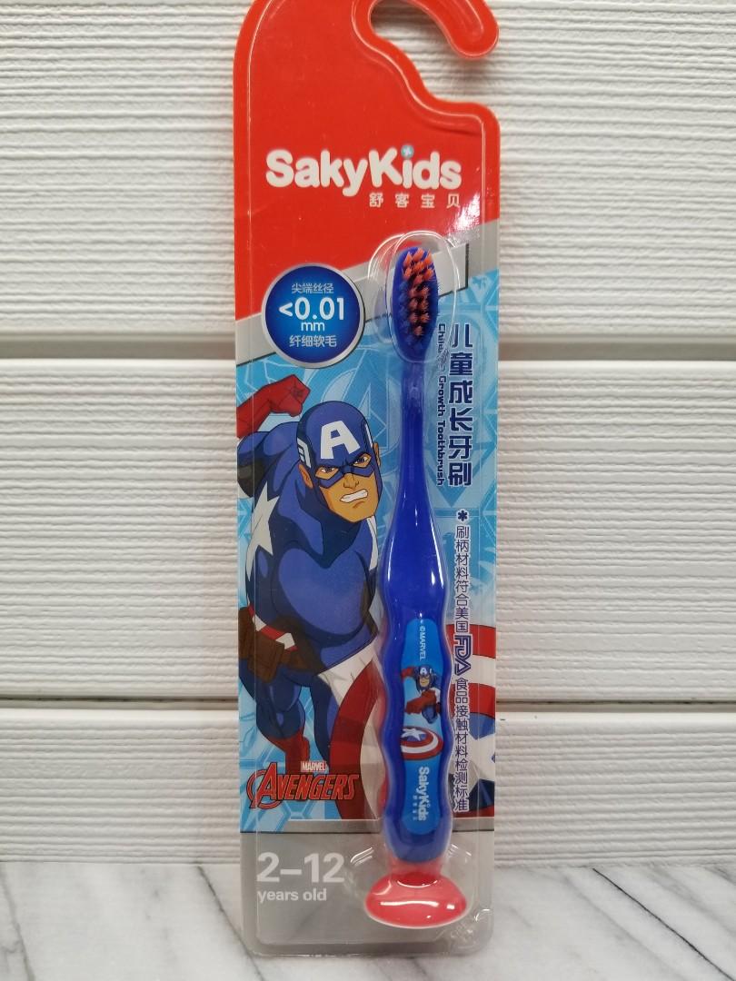 Kids Toothbrush (Category: Baby Toiletries & Grooming) located in Quezon City. Submitted by fireflychic (Listing ID 1026221847, Image 1). Description: Saky Kids Captain America Toothbrush Bnew Never Opened Sealed Bought From Trips Abroad RFS ~ Decluttering.