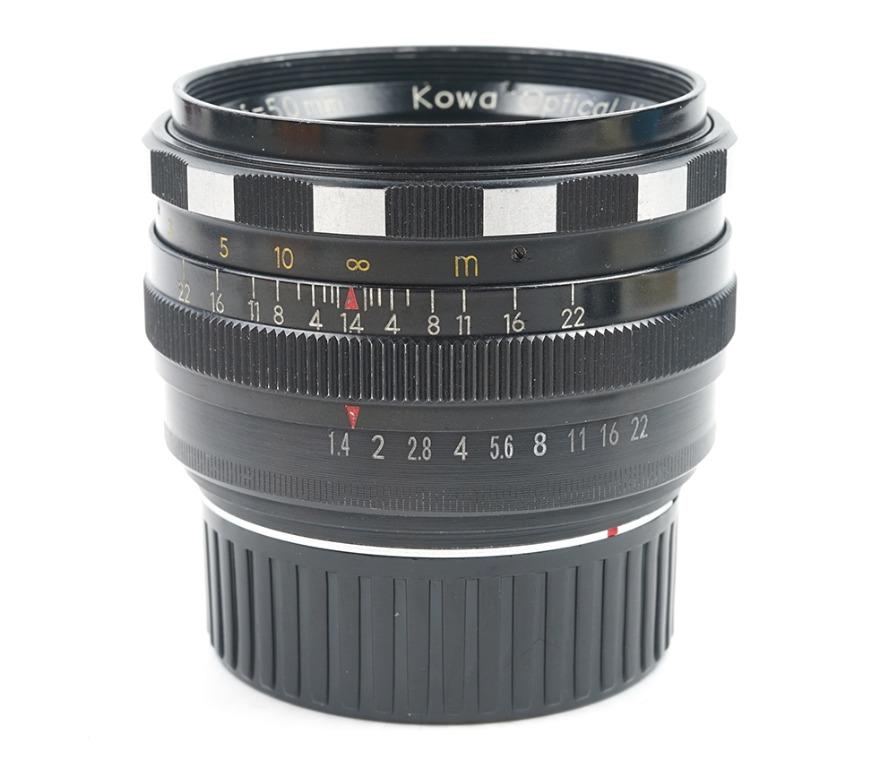 日本興和KOWA PROMINAR 50mm F/1.4 已改徠卡M口#34412, 攝影器材, 鏡頭