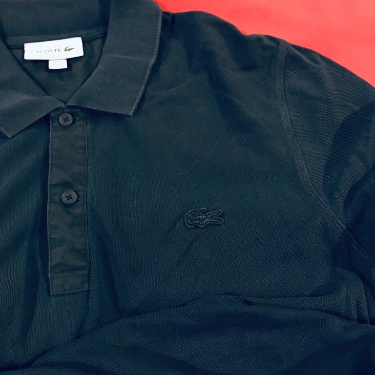 lacoste dark blue polo