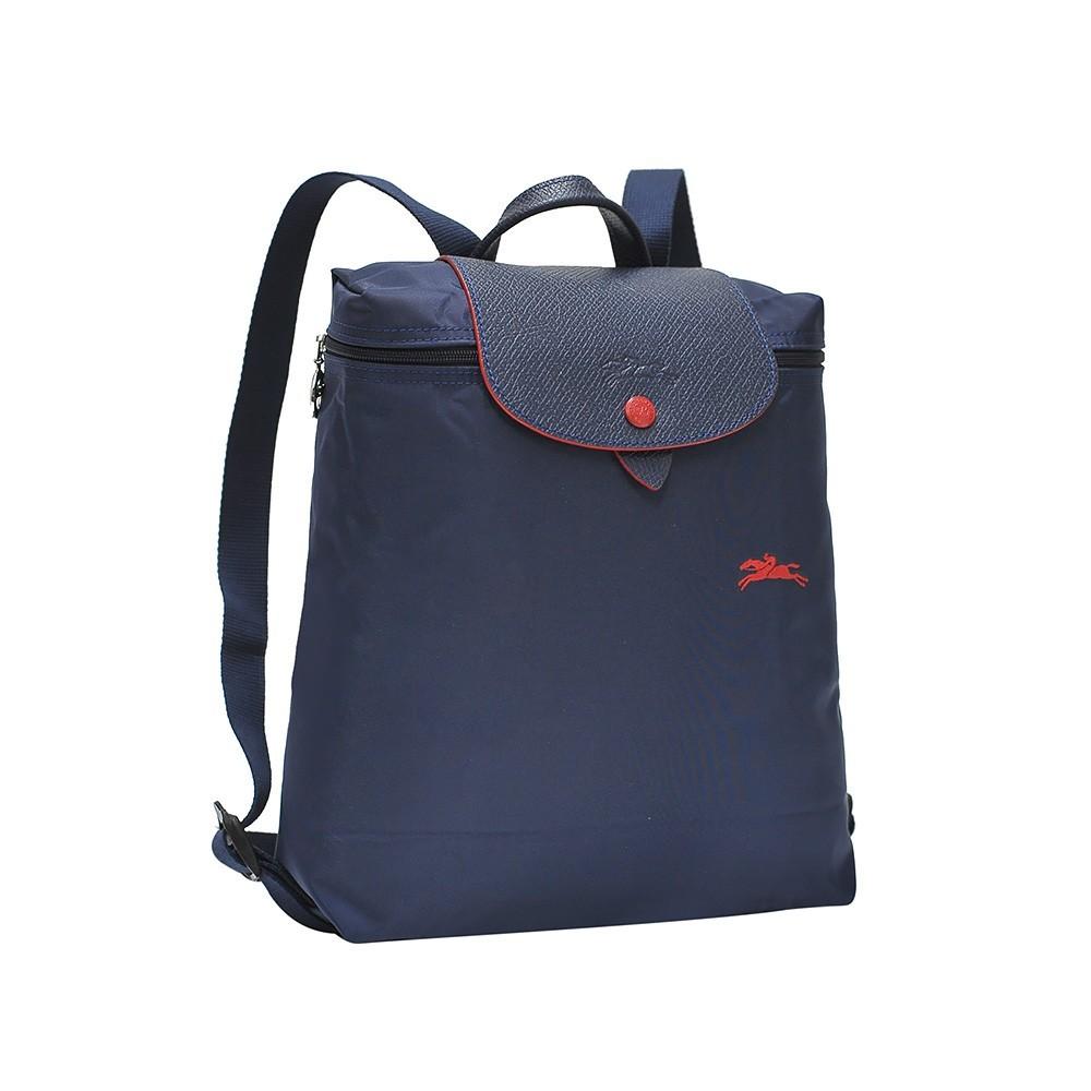 navy blue longchamp backpack