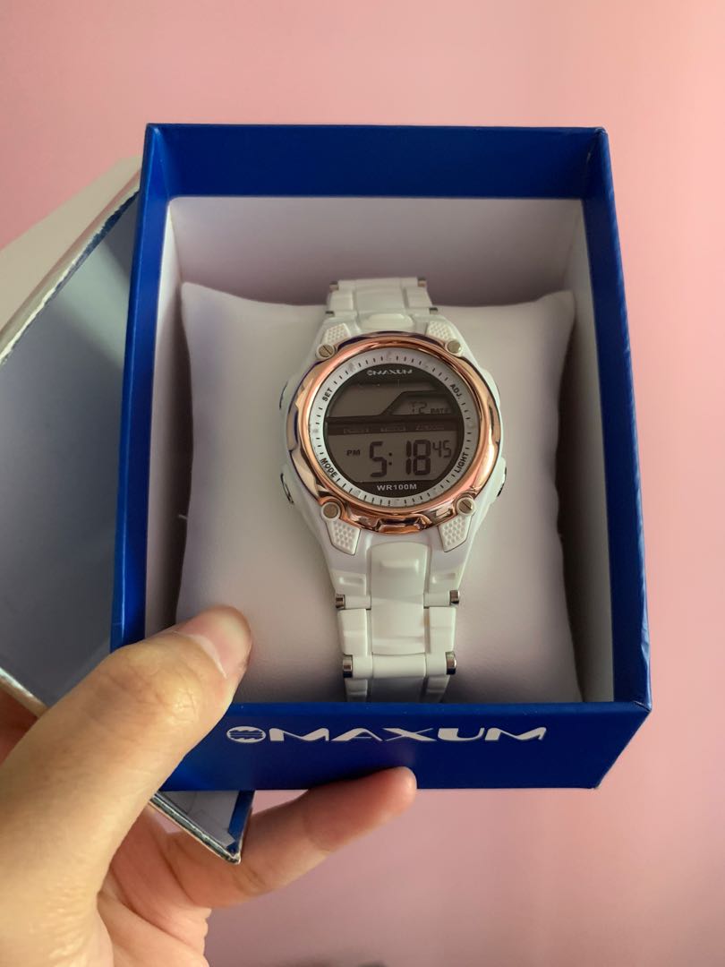 Maxum Brand New White Rose Gold Watch Mobile Phones Gadgets