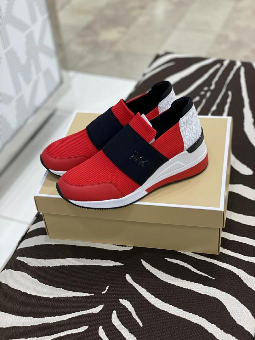 michael kors red sneakers