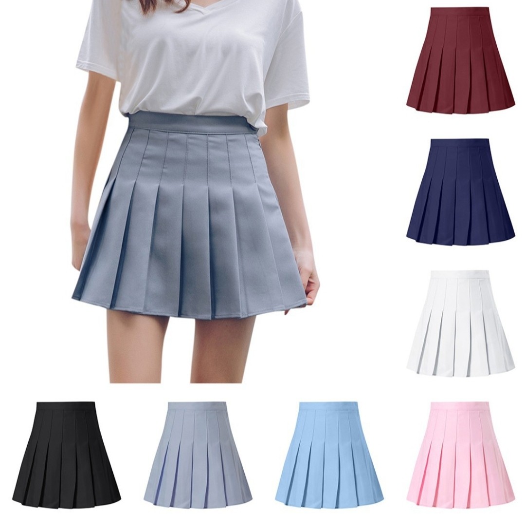 Mini Pleated High Waist Tennis Skirt (PO), Women's Fashion, Clothes ...