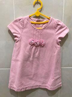 Mom n Bab Pink Roses Dress size 2y