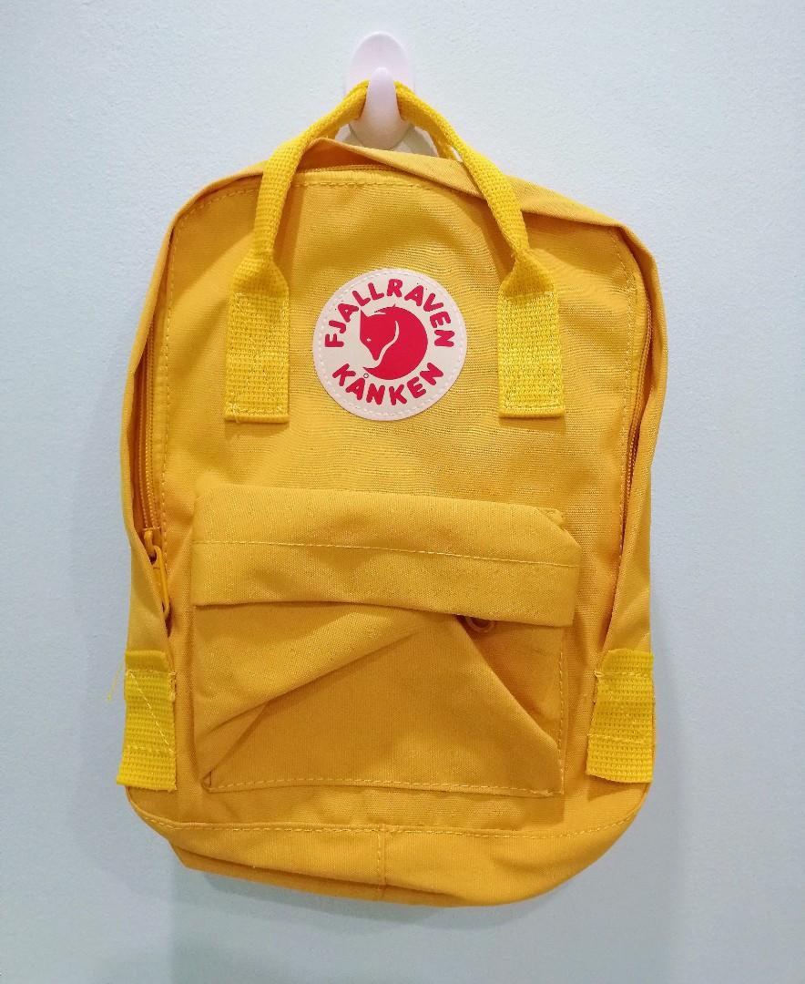 fjallraven kanken backpack mustard yellow