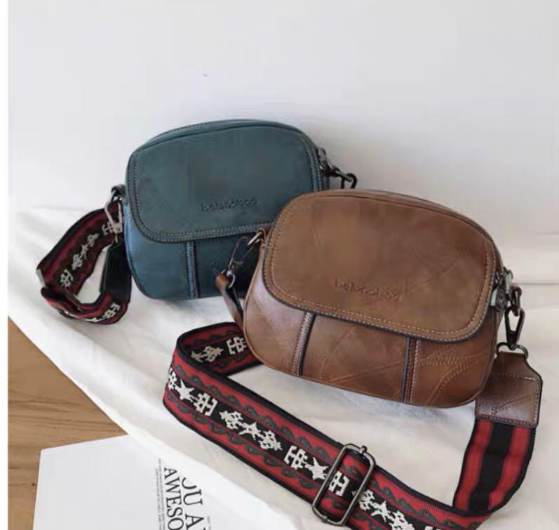 New Arrival Small Vintage Sling Bag With Wide Shoulder Strap, Women's ...