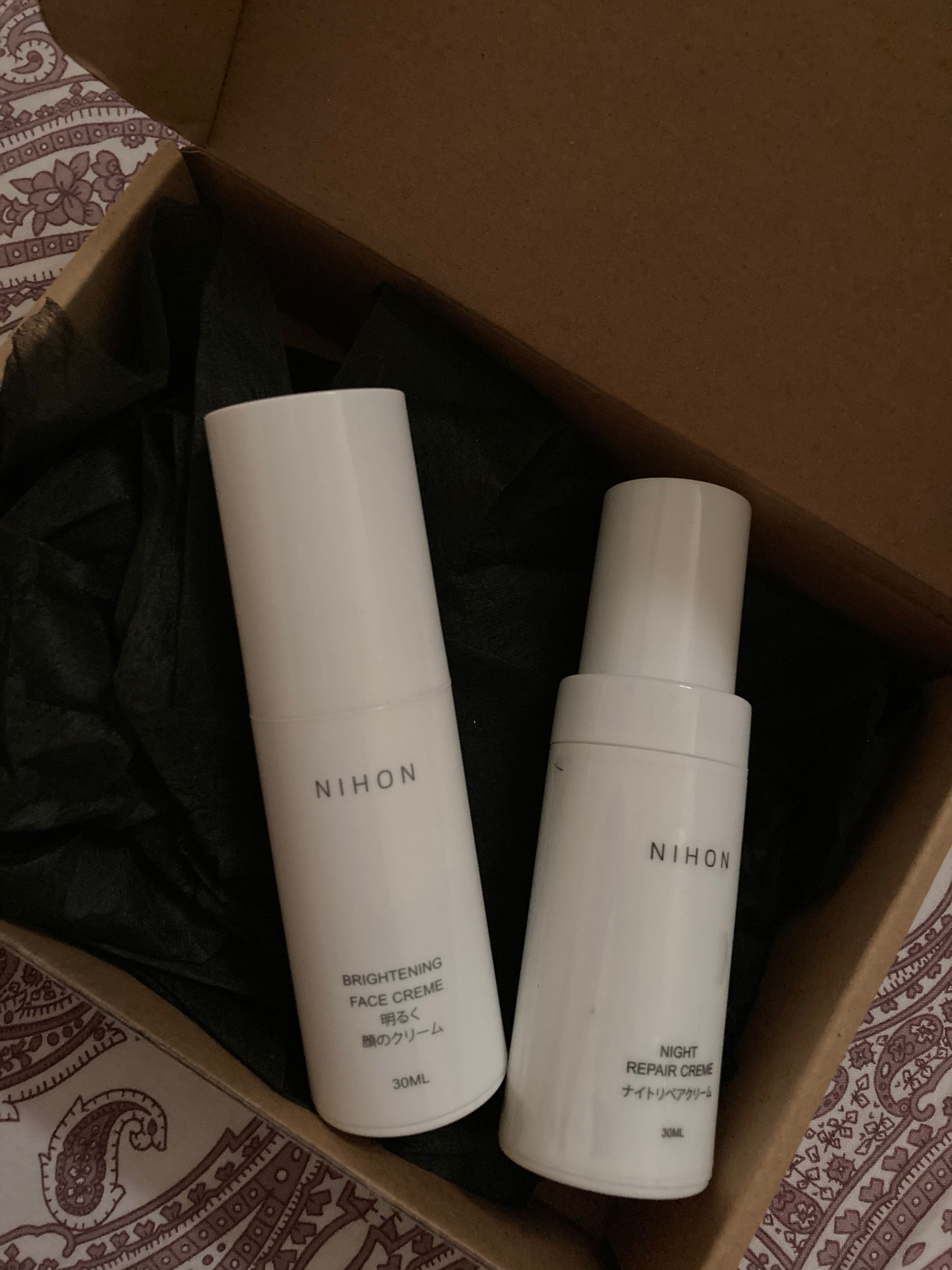 nihon skin brightening face cream review