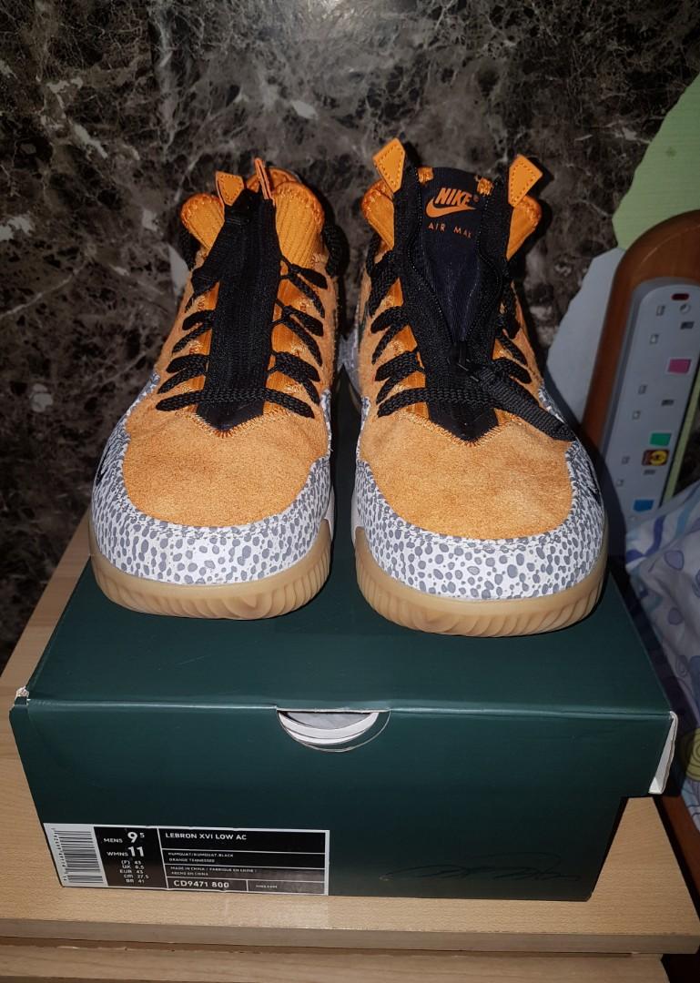 Nike Lebron 16 Low Safari X Atmos Men s Fashion Footwear Sneakers on Carousell