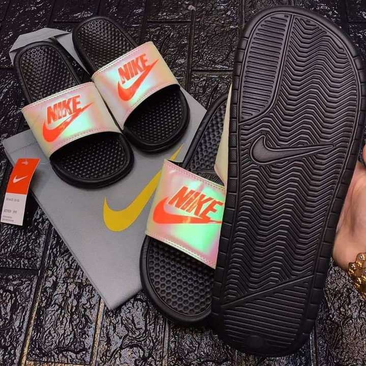 nike slippers couple