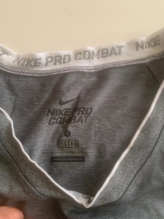 nike sports shirt (Category: Shirts) located in Mandaluyong City. Submitted by jeunefille168 (Listing ID 1026065901, Image 2). Description: second hand nike sports shirt dry fit, V-neck size: L color: gray shipping for the account of the buyer payment options: bpi, bdo or gcash no reservations allowed.