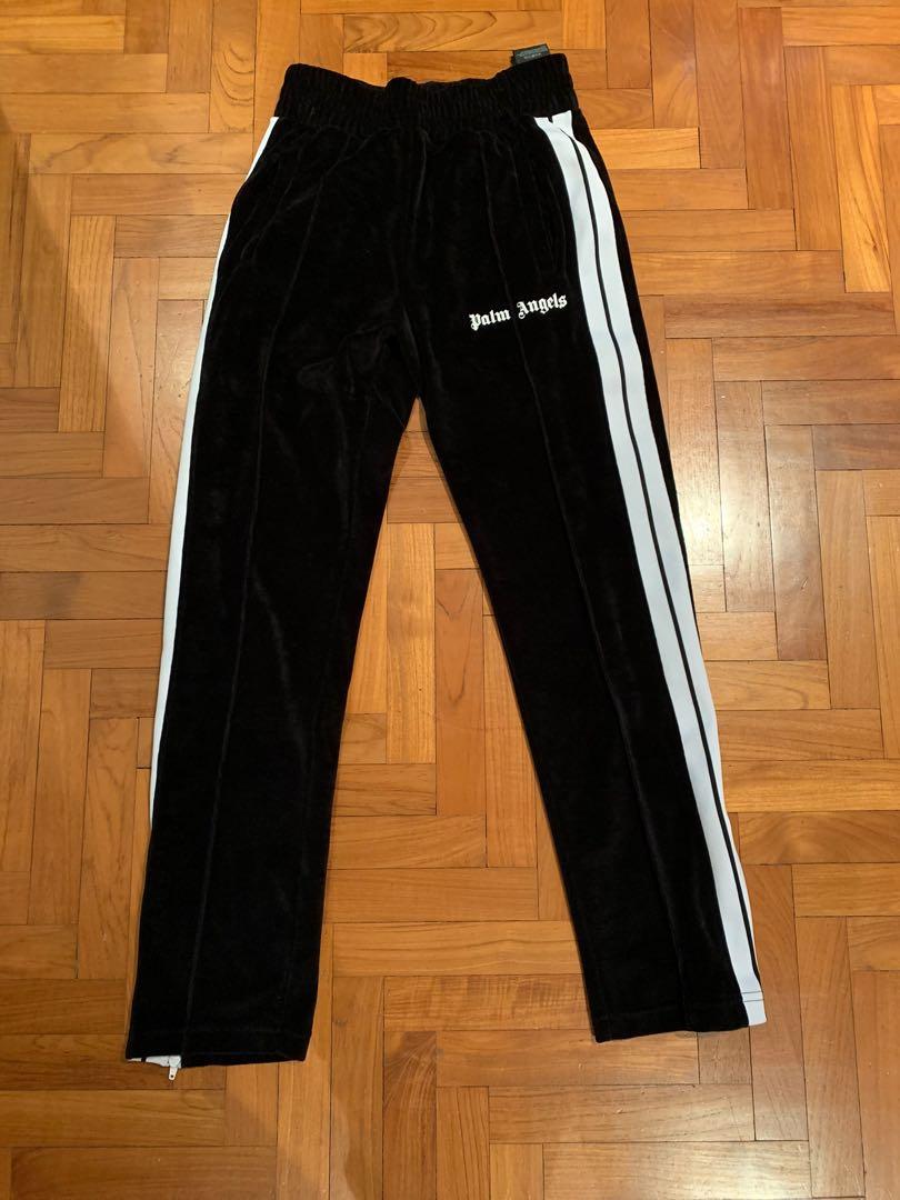 Palm angels black chenille track pants store