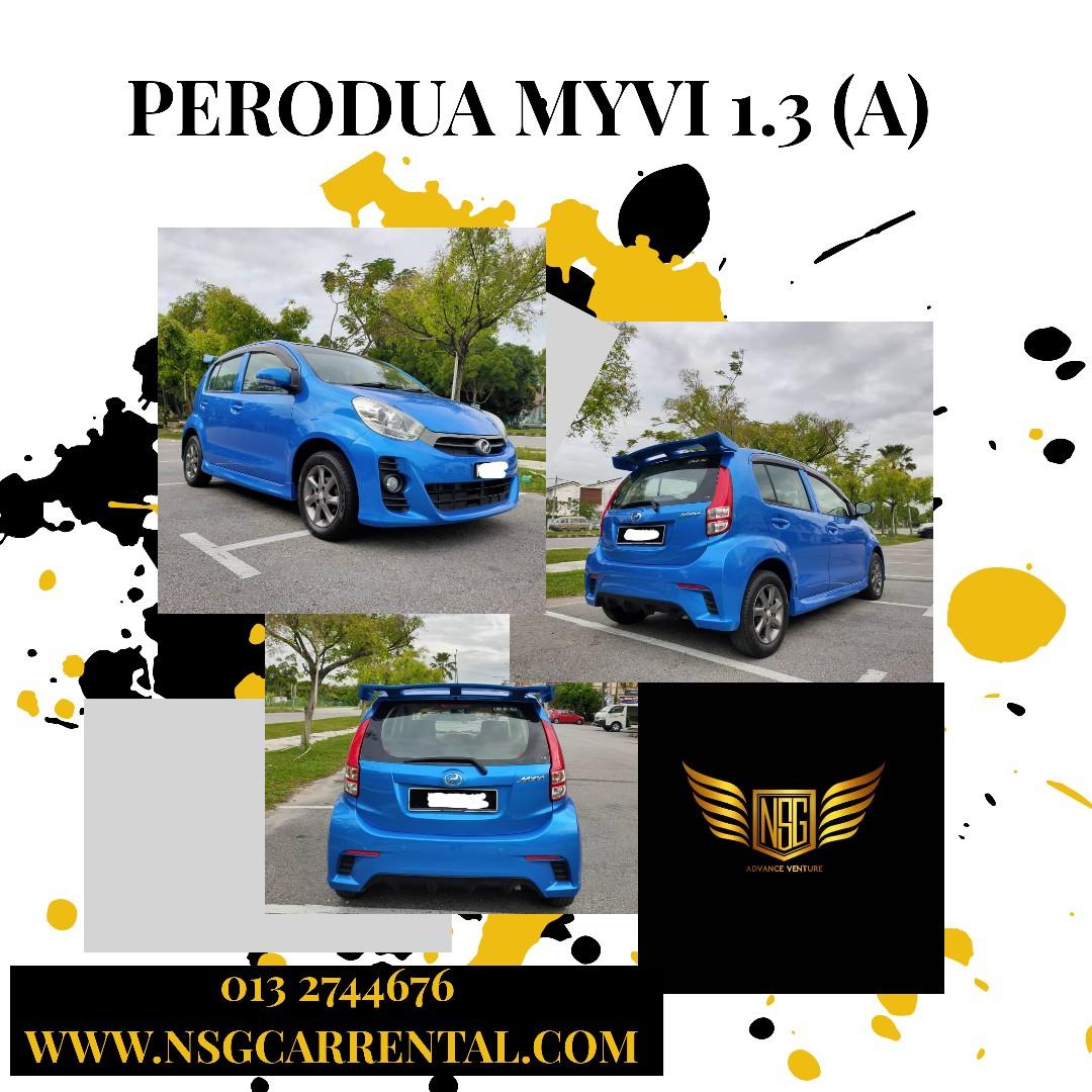 Perodua Myvi 1 3 A Sewa Murah Selangor Cars Vehicle Rentals On Carousell