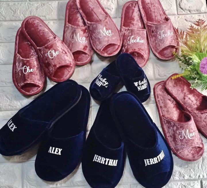 personalized mens slippers