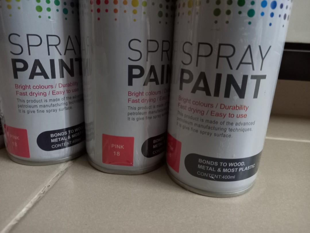 Spray Paint Pink 18 Mr Diy 400ml 4x Design Craft Craft Supplies Tools On Carousell