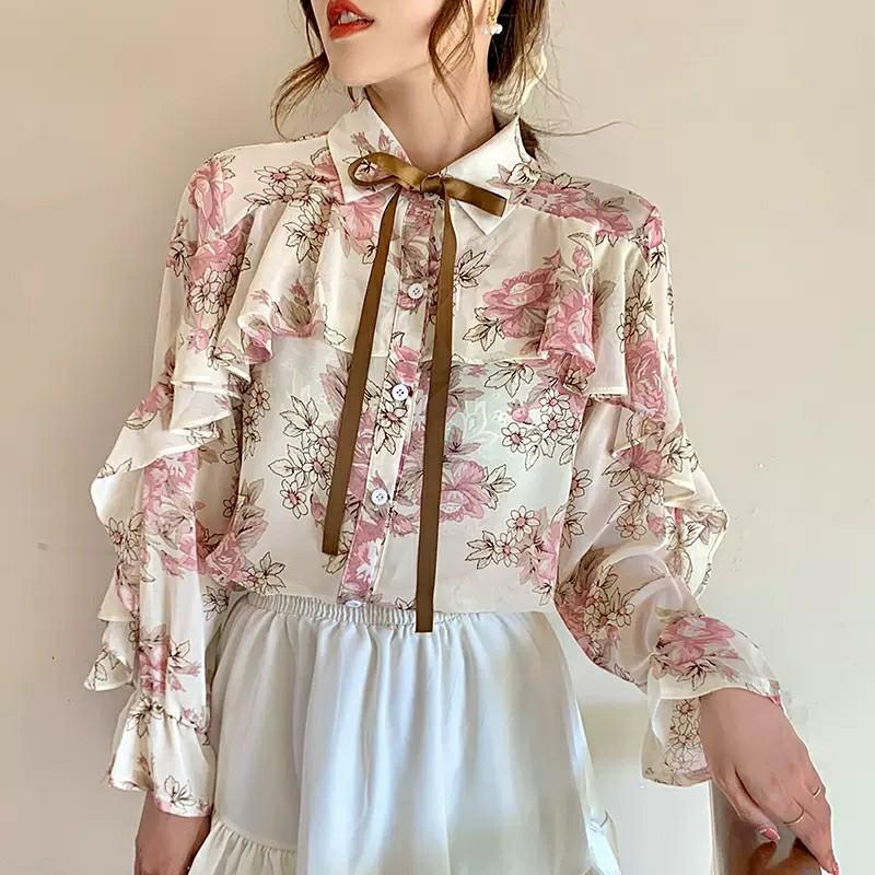 vintage ruffle shirt