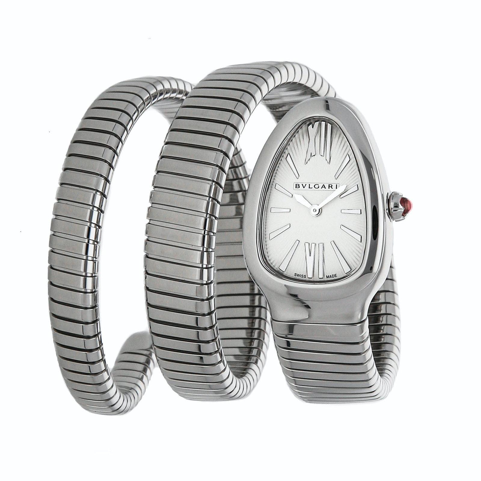 Pre Owned Bvlgari Serpenti Tubogas 101911 Luxury Watches on
