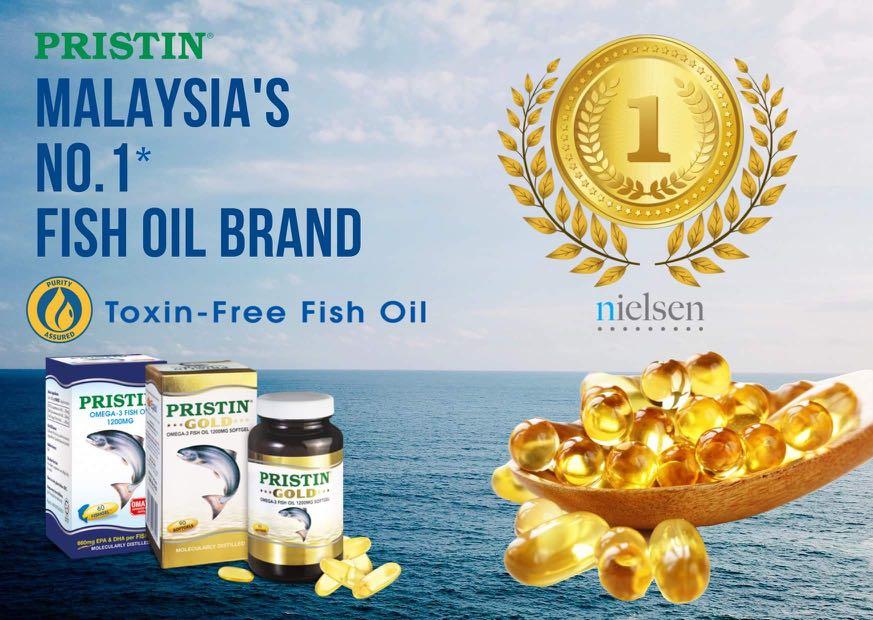 Pristin Gold Omega3 Fish Oil 1200mg 90 Capsules. Buy 1 bottle get 1 FREE Himalaya Rock Salt