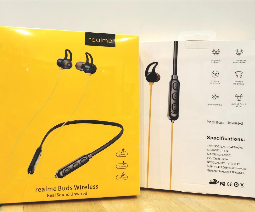Realme buds wireless real online bass unwired