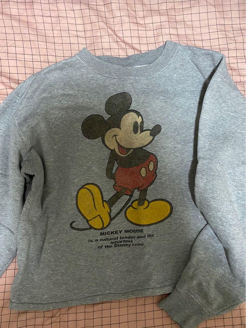 mickey mouse grey sweater