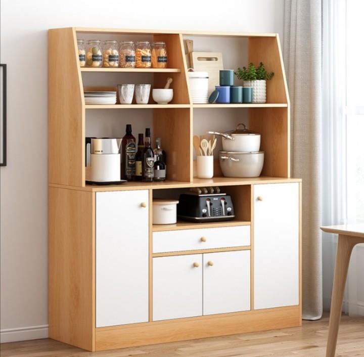 Sakura Japanese Home Brown White Kitchen Cabinet Furniture Shelves Drawers On Carousell