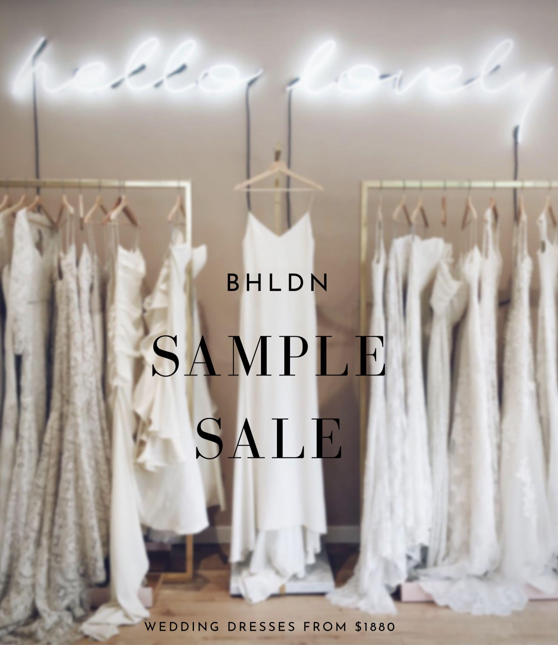 Bhldn sample sale discount