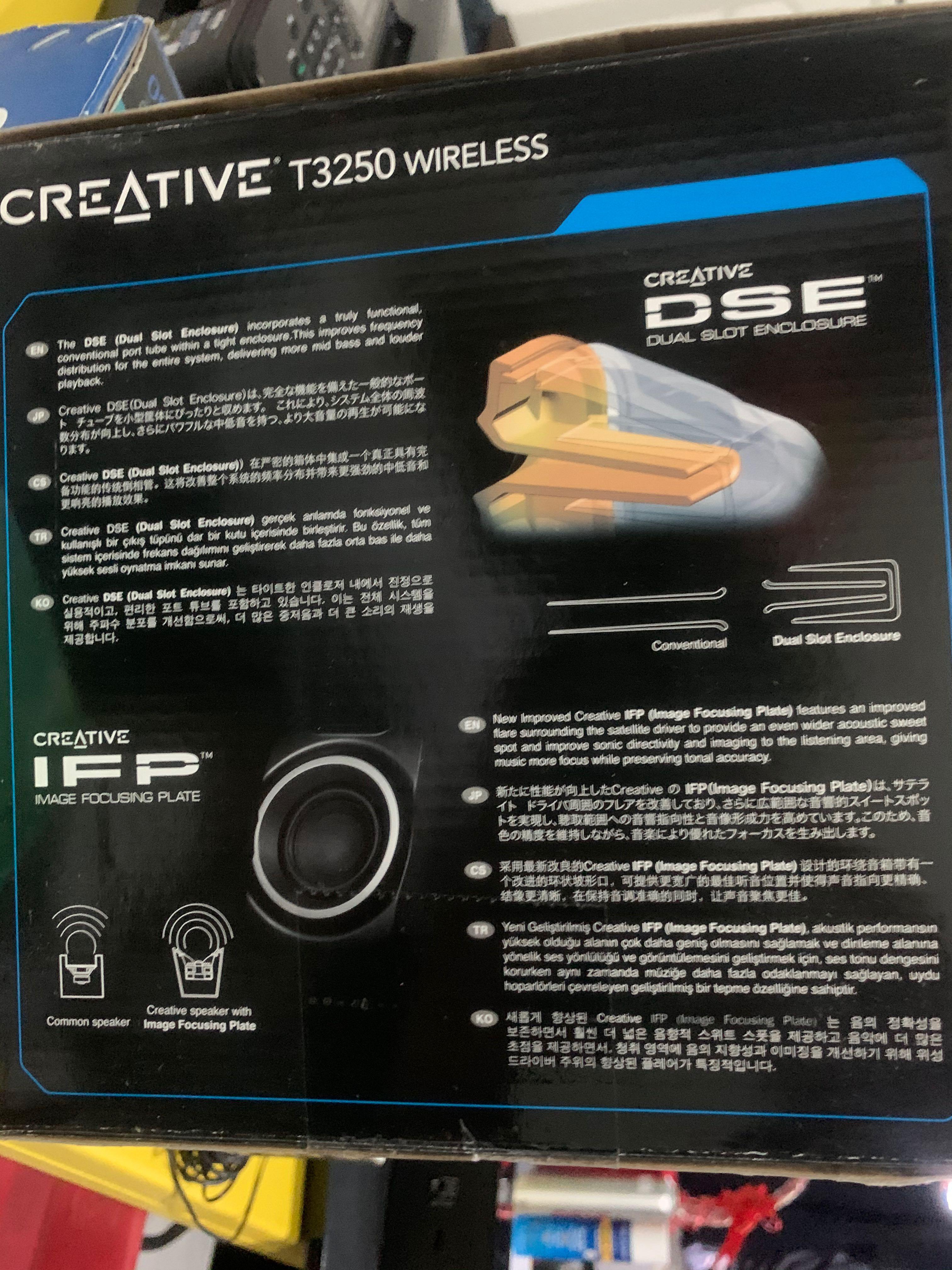 Creative t3250 watts top