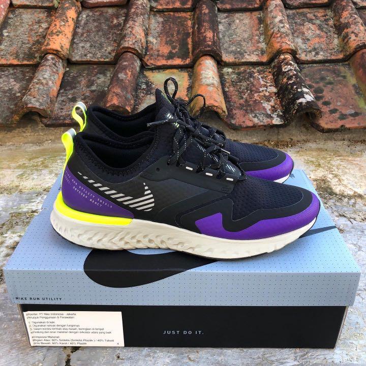 Sepatu Nike running odyssey react 2 shield Fesyen Wanita Sepatu di Carousell
