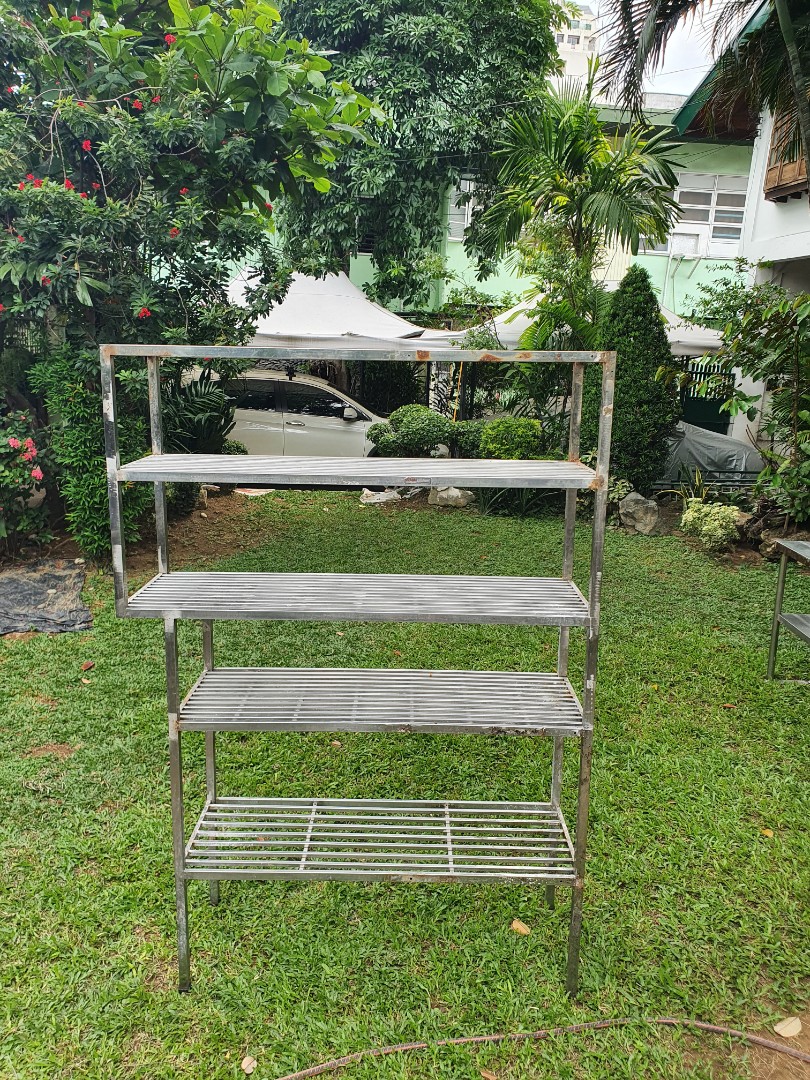 Stainless shelves heavy duty, Furniture & Home Living, Furniture